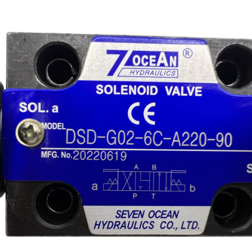 China 7OCEAN Pneumatic Solenoid Valve DSD-G02-6C-A220-90 AC220V on sale