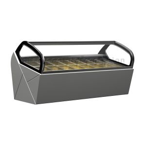 16 Pans Ice Cream Display Freezer