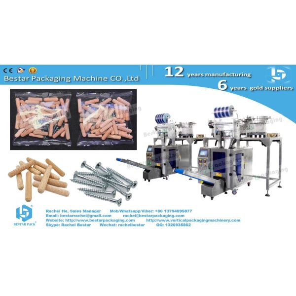 Buy Screws and dowels counting packaging machine with three vibrations at wholesale prices