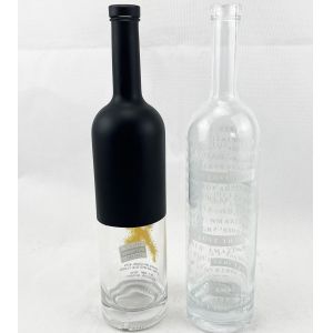 200ml 375ml 500ml 750ml 1000ml Glass Liquor Wine Whisky Bottle with Customized Logo