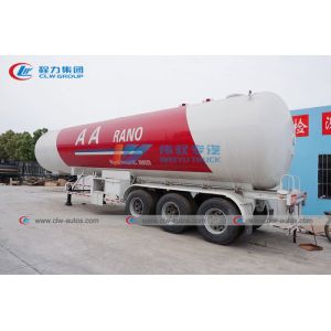 30MT 59500L LPG Tanker Trailer With 13T Fuwa Axles Double Loading And Unloading