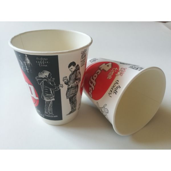 8oz,12oz,16oz customized double wall paper cup printed disposable paper cup for coffee