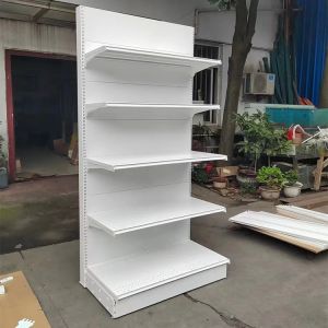 Xingye Factory Custom Size Color white supermarket shelf grocery store shelving