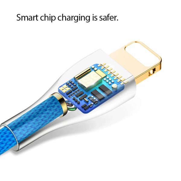 Fast Charging USB Data Cable Nylon Braid Material 8 Pin For IPhone