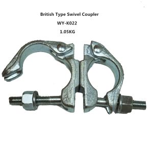 Quality Original , silver 360 Degrees scaffold swivel coupler / clamps Q235 for sale