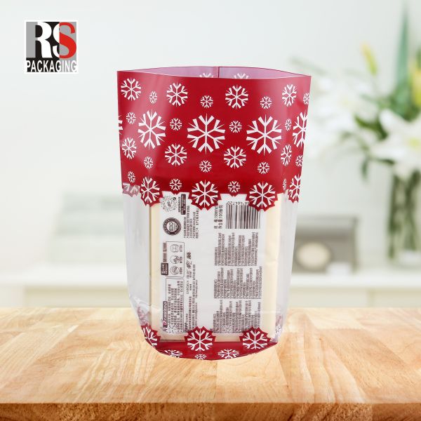 Transparent Flat Bottom Bag Packaging OPP Plastic Bag With Adhesive Seal