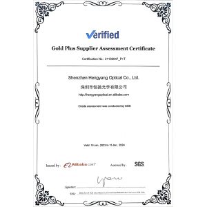 Shenzhen Hengyang Optical Co., Ltd. Certifications