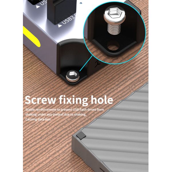 Customized Logo Accepted Speed USB 3.0 Hub with 7 Ports and Aluminum Alloy Design