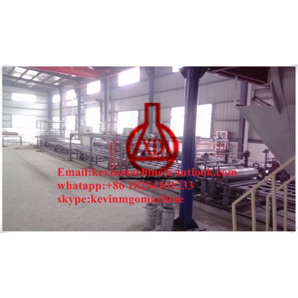 Buy China Automatic fireproof mgo Board production line With Larger Capacity 1500 sheets at wholesale prices
