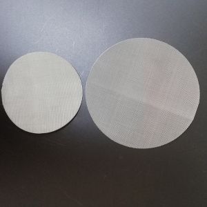Square Hole Stainless Steel Woven Wire Mesh Filter Cutting Disc For 900 Mm Dia