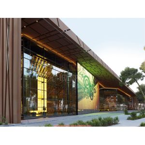 P7.8mm Indoor & Outdoor Transparent LED Display Cost-Effective Glass LED Video