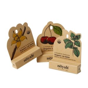 Custom Design Printing Recyclable Lip Balm Packaging Box Paper Box With Hook