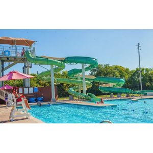 OEM Commercial Swimming Pool Playground Fiberglass Water Slide Set