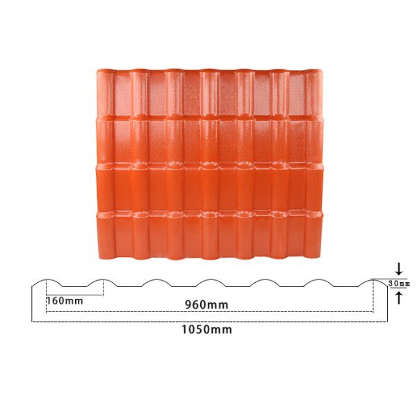 Buy Decorative Color Corrugated Spanish Style Synthetic Resin Roof Tiles Length As Your Require at wholesale prices