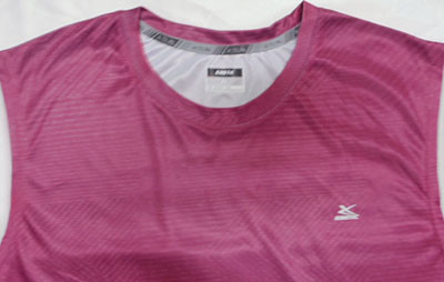 Embroidery Elastic Quick Dry Mens Sleeveless Tank Top Mens Running Tank Pink