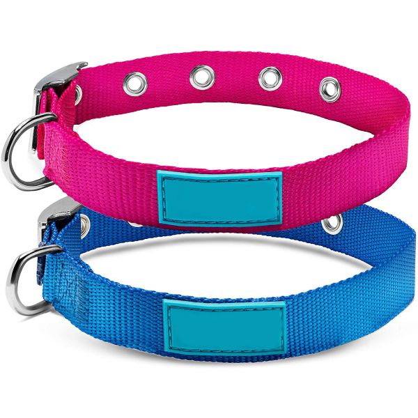 Solid Color Heavy Duty Martingale Collar Eco Friendly Adjustable Nylon Dog