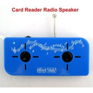 Quality 3.5mm jack USB rechargeable mini radio speaker for sale