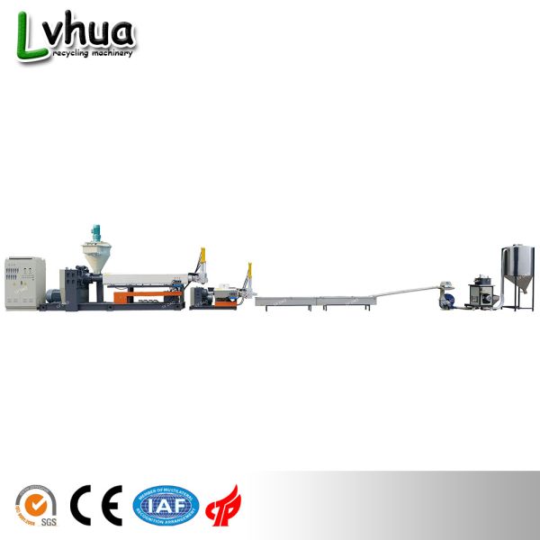 PP PA Plastic Recycling Granulation Machine Double Stage LDD-SJP Power 45kw
