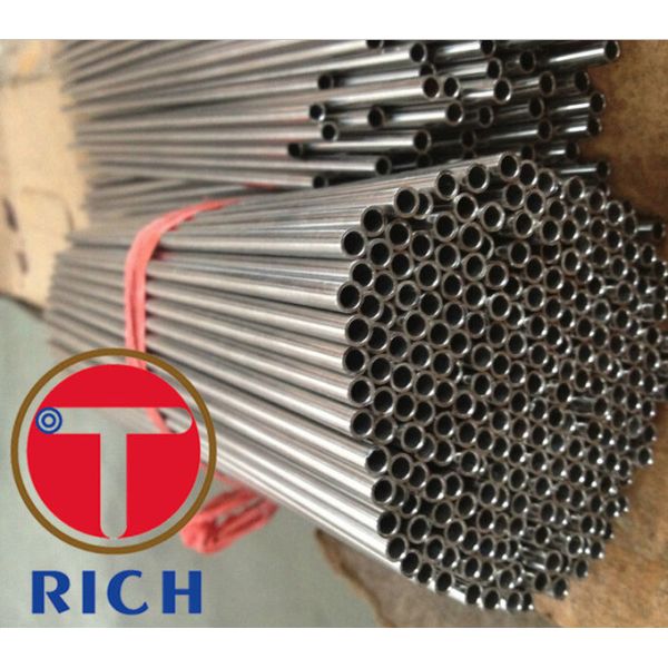 6mm Welded Stainless Steel Tubing , Astm A246 Round Capillary Coiled Tubing
