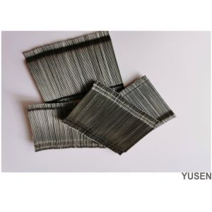 China 35mm Concrete Hooked End Glued Steel Fiber For Tunnel Dam Flooring Application on sale