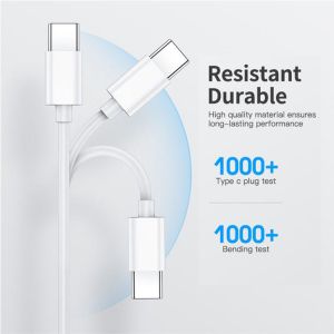 High Speed 1M 5A 100W USB 3.1 Charging Cable Type C To Type C Data Cable