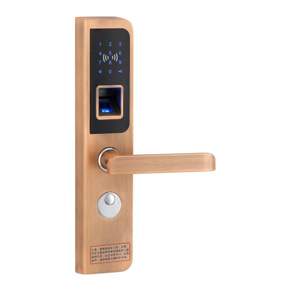 Buy Bright Chrome RFID Fingerprint Door Locks with CE and FCC certificates at wholesale prices