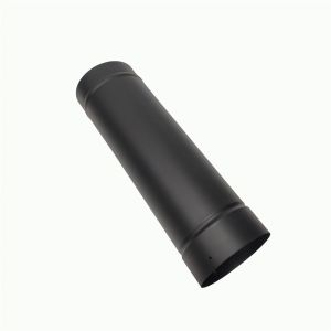 Black Straight Insert 500mm Single Wall Black Stove Pipe