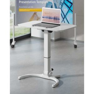 Modern Work Office Desk for Home Study Height Adjustable Small Computer Stand