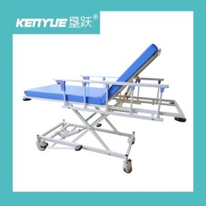 Blue Hospital Special Hydraulic Stretcher Trolley With Four Wheels