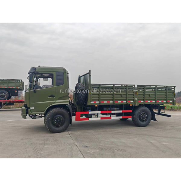 Professional Dongfeng Green Color Single Cabin Double Cabin 4x4 6x6 Cargo Truck