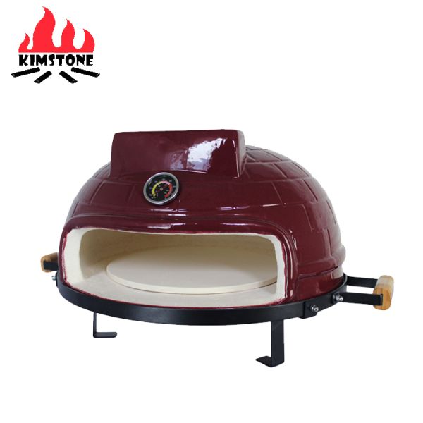 KIMSTONE 21 Inch Bbq Grill Outdoor Kitchen Offset Smoker Pizza Oven Grill for Outdoor Cooking