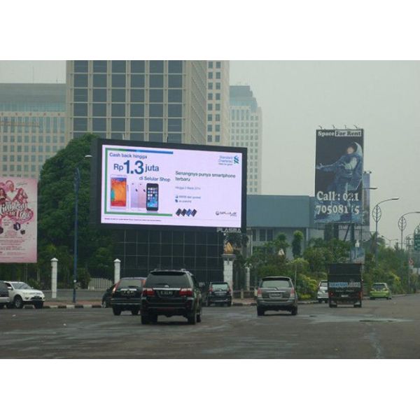 Remote Control 8 MM Pixel Pitch Led Billboard Advertising Display Wall IP65
