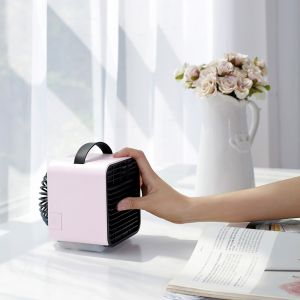 China 2000mAh Rechargeable Handheld Air Cooler Fan with 3 Adjustable Wind Direction on sale