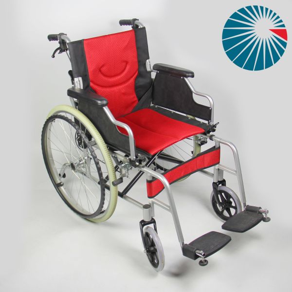 Buy Foldable Aluminum Manual Wheelchair Flip Up Armrest Drop Back Seat at wholesale prices