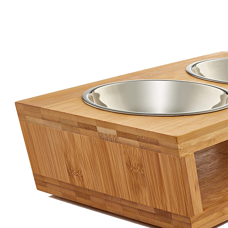 Multifunctional Design Make Your Pet Eat with Ease Regulated Raised Stainless Steel Feeder