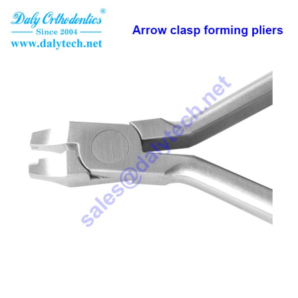 Arrow clasp forming pliers of dental forceps from orthodontic supplies