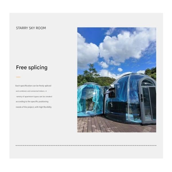 Transparent pc Panoramic Star Room Homestay Hotel net Red Bubble House awning outdoor tent