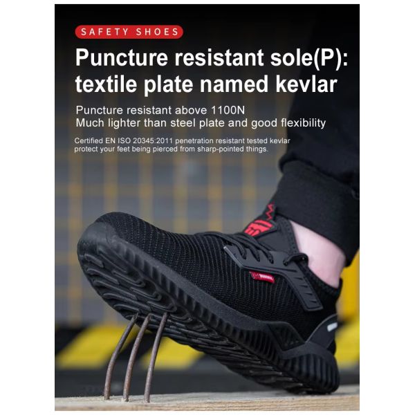 Mens Casual Steel Toe Shoes , Sport Style Safety Shoes For Men Work