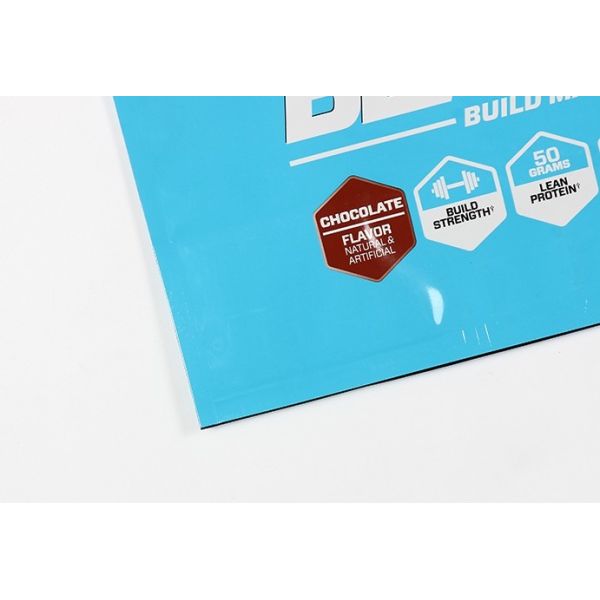 Custom large aluminum foil k pouch packaging mylar foil bags with die-cut handle