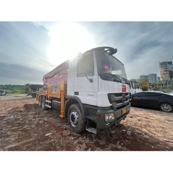 Buy Inventory 36 Meters Refurbished Condition Concrete Pump Truck with 4 Boom Sections at wholesale prices