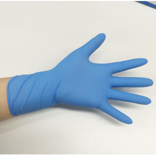 Food Contact Nitrile Powder Free Gloves Puncture - Resistant For Cleaning