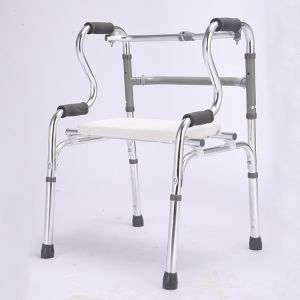 Durable Lightweight Mobility Walker , Elder Disabled Drive Deluxe Folding Walker