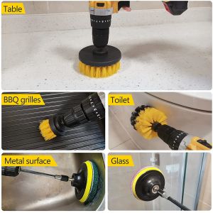 1.25in Long Drill Cleaning Brush Set 8pcs Different Stiffness