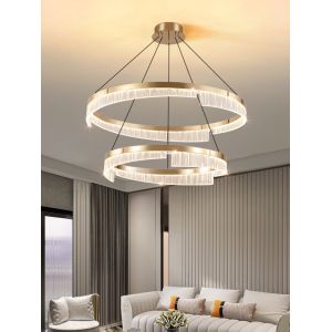 Transparent PMMA Acrylic Lampshade LED Chandelier Rust Resistant