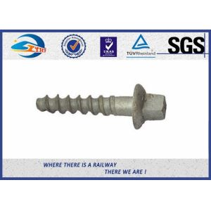 Railroad Sleeper Galvanized Screws with Plain / Zinc / HDG / Wax Surface