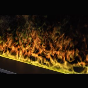 200cm Rolled Iron Frame Water Steam Fireplace With Flexible Control