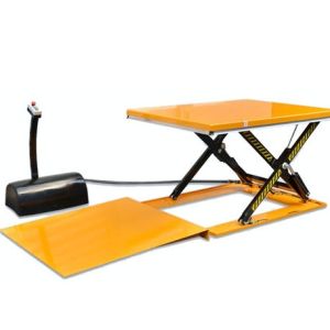Quality Hydraulic Scissor Auto Pallet Lift Table With Ramp 1600x1140mm for sale