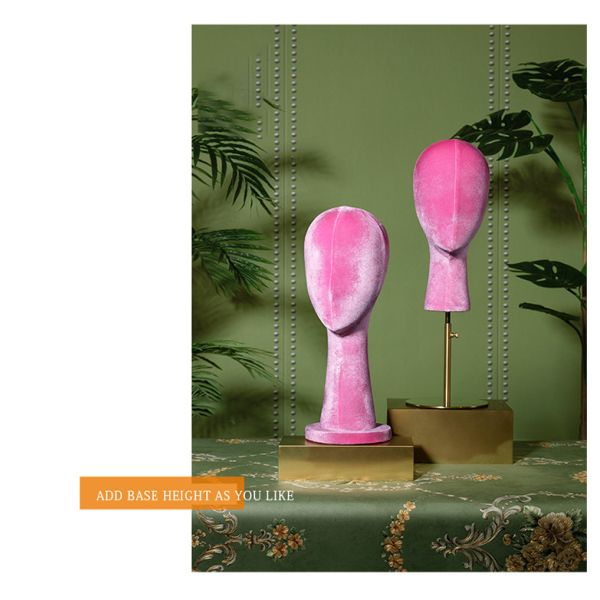 Multi Color Adjustable Hight Styrofoam Mannequin Head Foam Hat Head Pieces Scarf Display Racks for Retail Shops