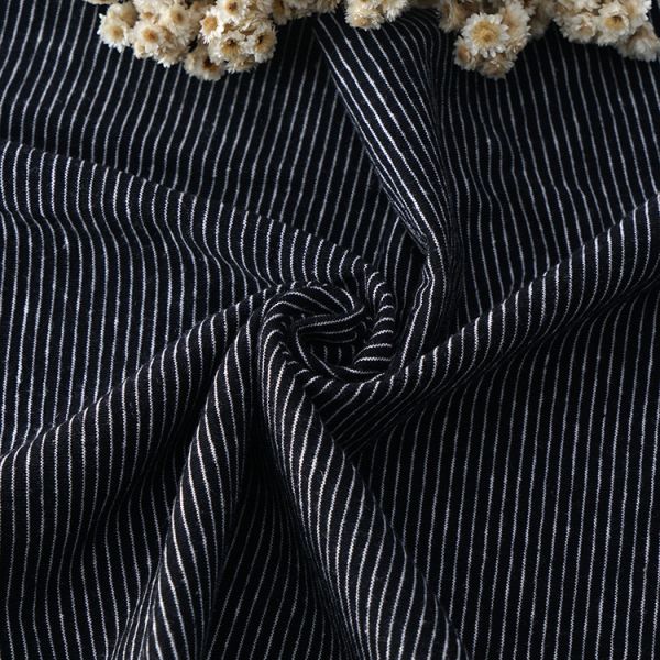 Fashionable And Sweat-Absorbent Breathable Striped Material Fabric For T-Shirt