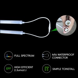 4ft 18W 35W T8 LED Grow Light Tubes Waterproof T5 Lighting Fixture